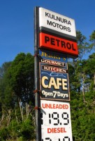The Ride North - Cafe sign