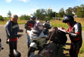 The Ride North - Checking on directions