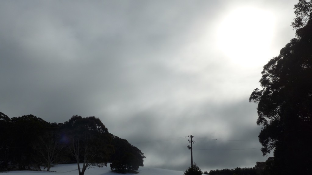 Image of Snow Motorcycle Riding, Sun Breaking Through: Shooters Hill, NSW